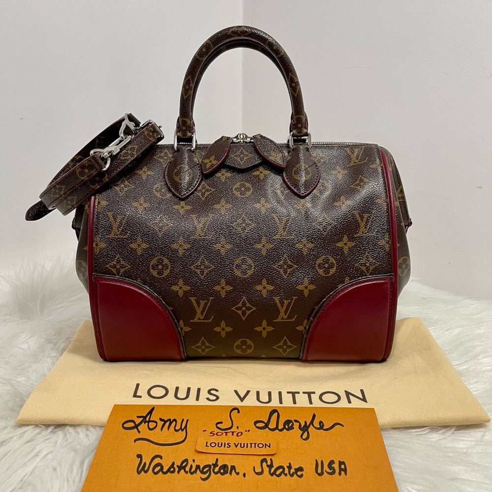 Monogram Shine Doc PM Bordeaux